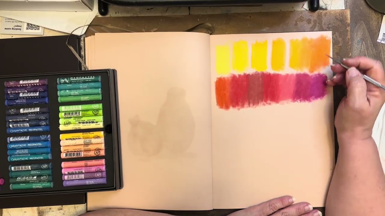 Caran d’Ache NeoPastel 96 Set Swatch and Comparison With Mungyo and Lightwish