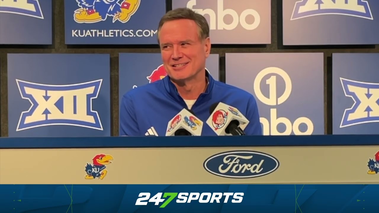 Bill Self reacts to Kansas' win over Utah