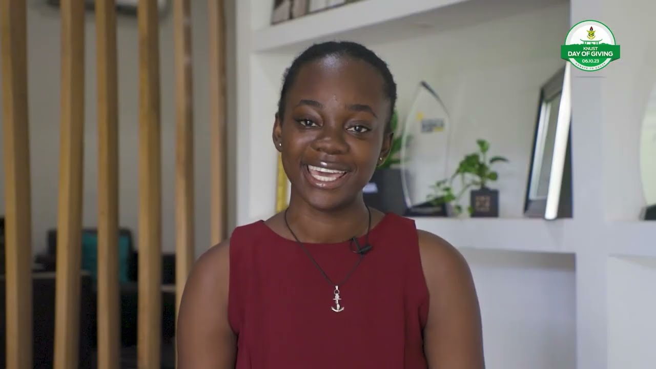 Yvonne Osei Adobea, the newly elected KNUST SRC President, Championing the KNUST Day of Giving.