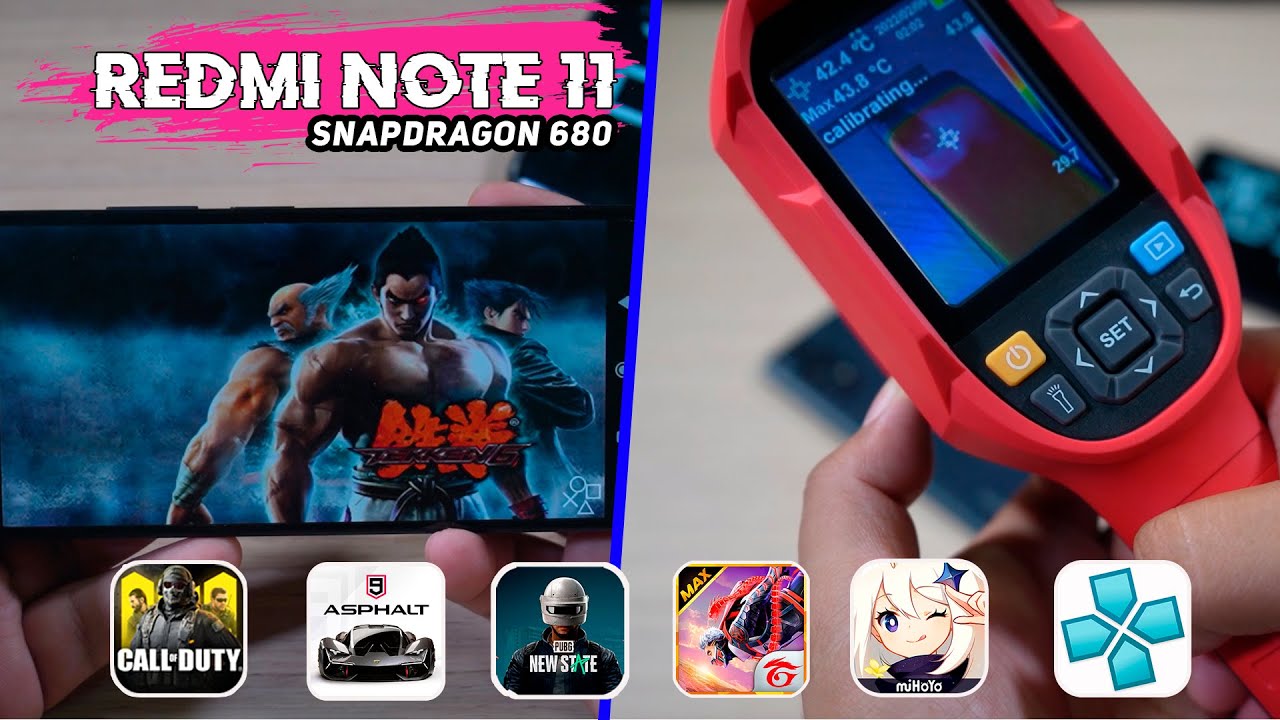 REDMI NOTE 11│Pruebas de POTENCIA y RENDIMIENTO│EMULADOR PSP, FREE FIRE MAX, GENSHIN IMPACT, PUBG😎