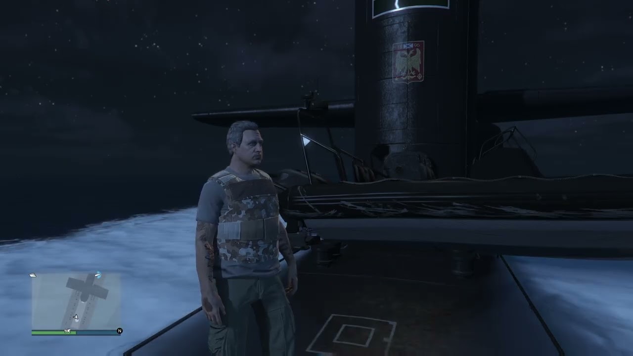 Docking a Dinghy on a Kosatka submarine