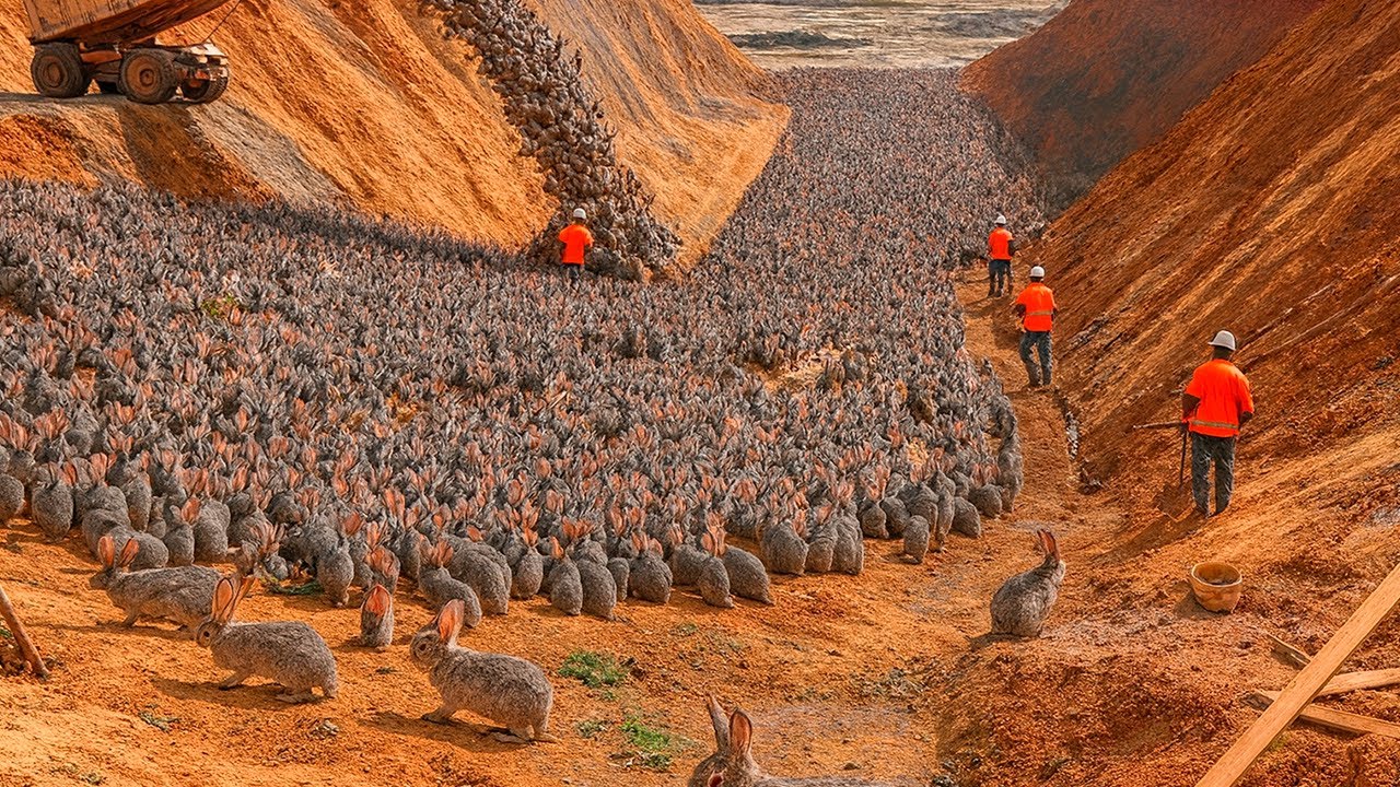 China Soltou 1,2 MILHÕES de Coelhos no Deserto Morto – O Fim Inesperado CHOCOU o Mundo
