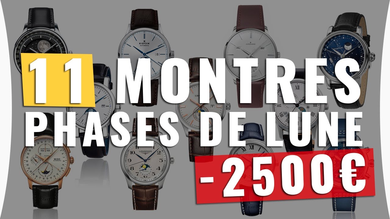 🌓 Les Meilleures Montres à Phases de Lune à moins de 2500€