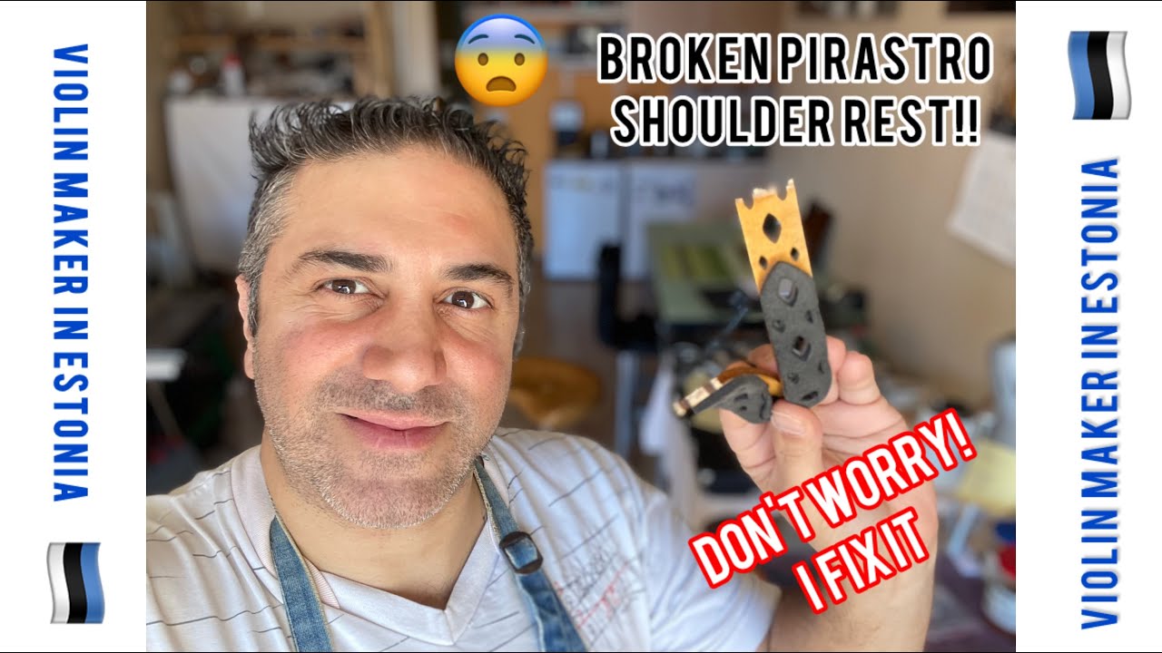 6 - Repairing a Pirastro Shoulder rest!!!