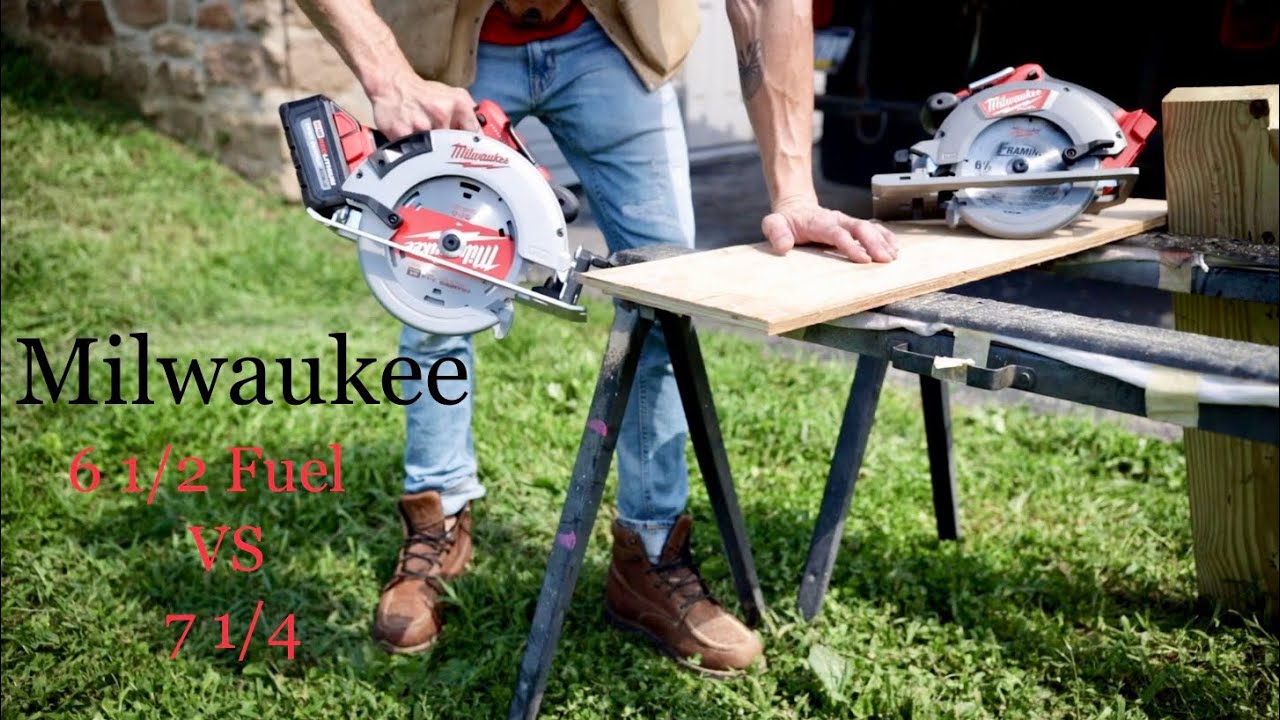 Дисковые пилы Milwaukee, M18 6 1/2 Fuel против 7 1/4...Узнайте, какая из них лучше, чем ваша Skil...