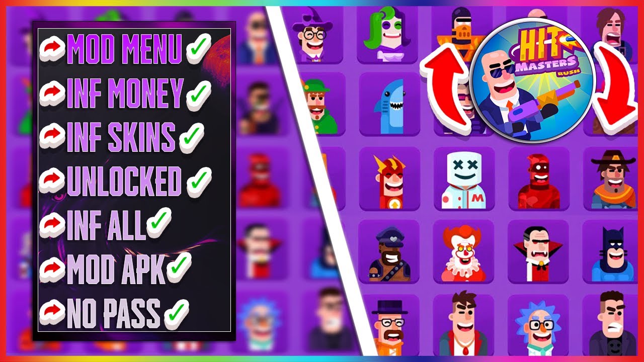 Hitmasters New MOD APK v1.18.0 2023  | Unlimited Money & Gems