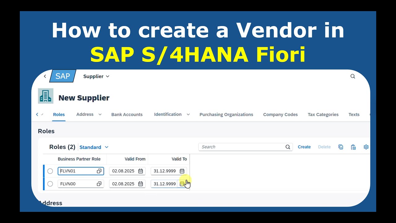 Как создать поставщика в SAP S/4HANA Fiori | Пошаговое руководство