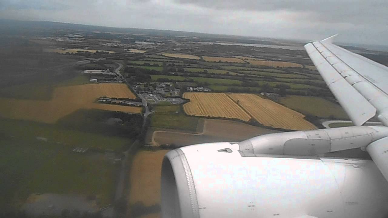 Swiss A320 LX2602 ZRH-DUB Landing Runway 28 at Dublin
