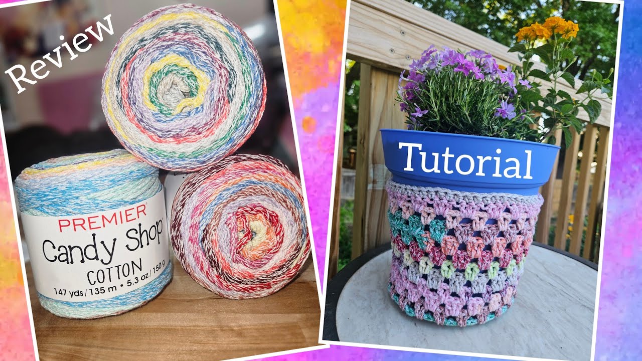 Review and Tutorial Cotton Flower pot cover for Mothers day