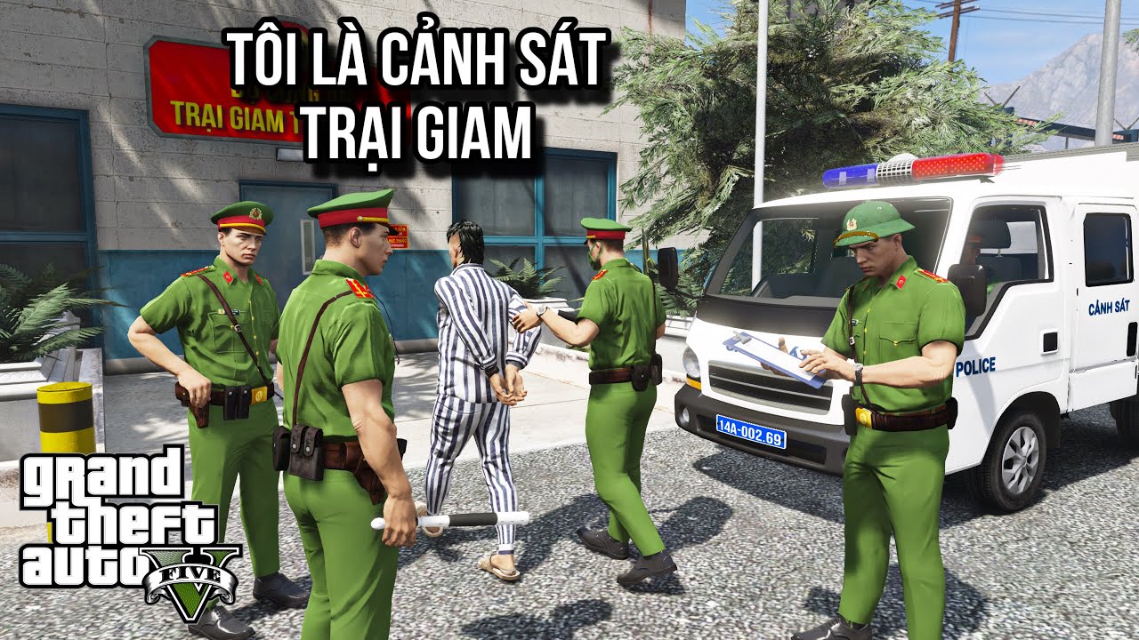 GTA V # Cảnh Sát Dẫn Giải Phạm Nhân Tới Phiên Tòa Xét Xử Vụ Án Giết Người | Ngọc Lâm Gaming