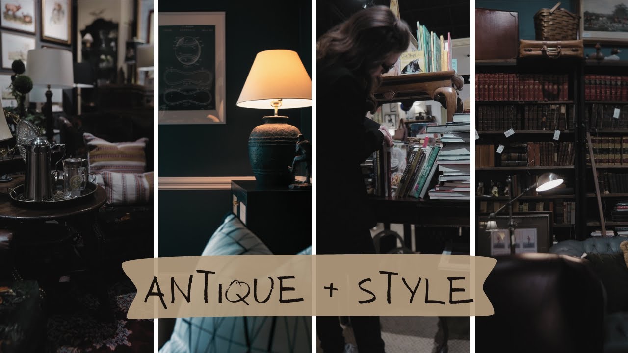 🛒 Antiquing + Styling Masculine Dark + Moody Home Office