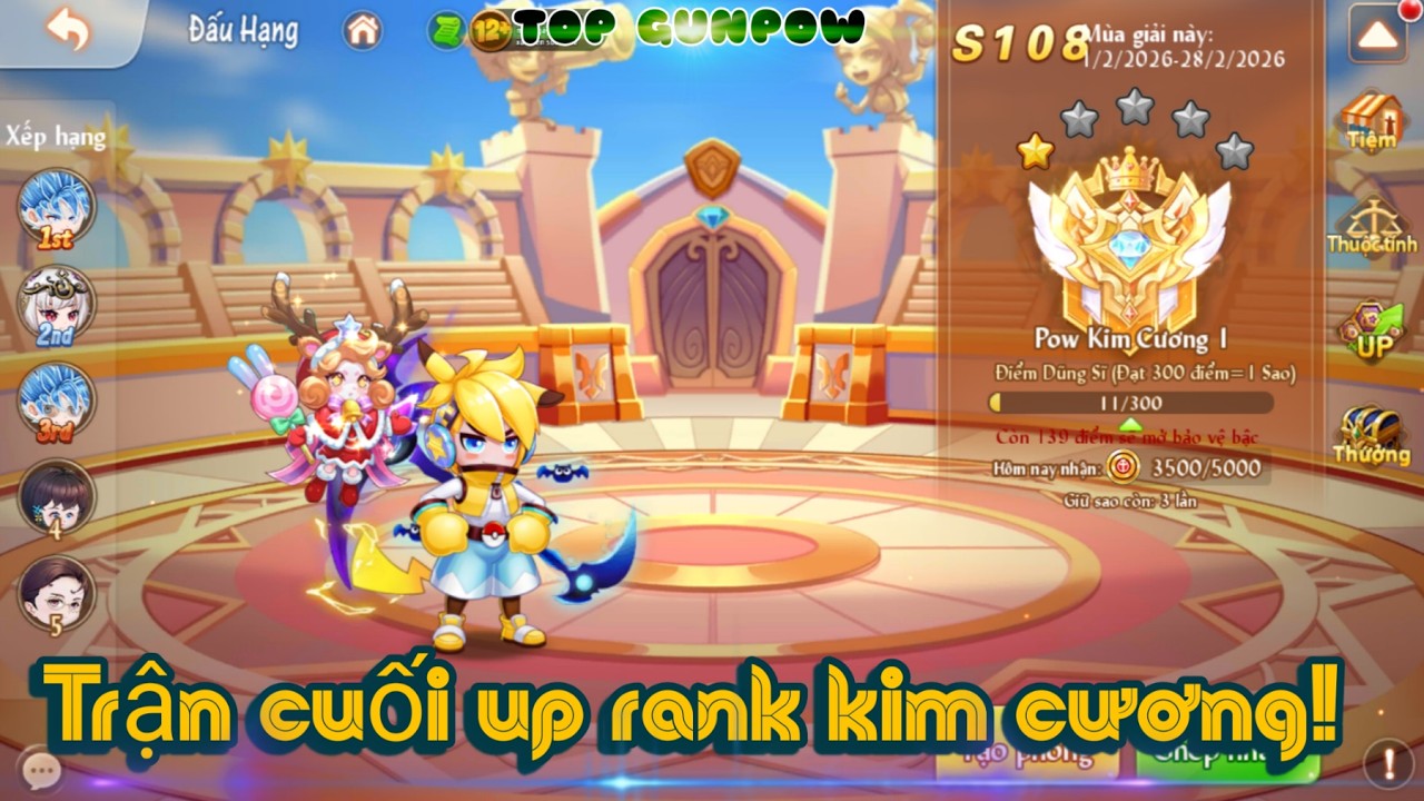 [Top Gunpow] Trận cuối lên rank kim cương và cái kết toàn bot! - [S108]