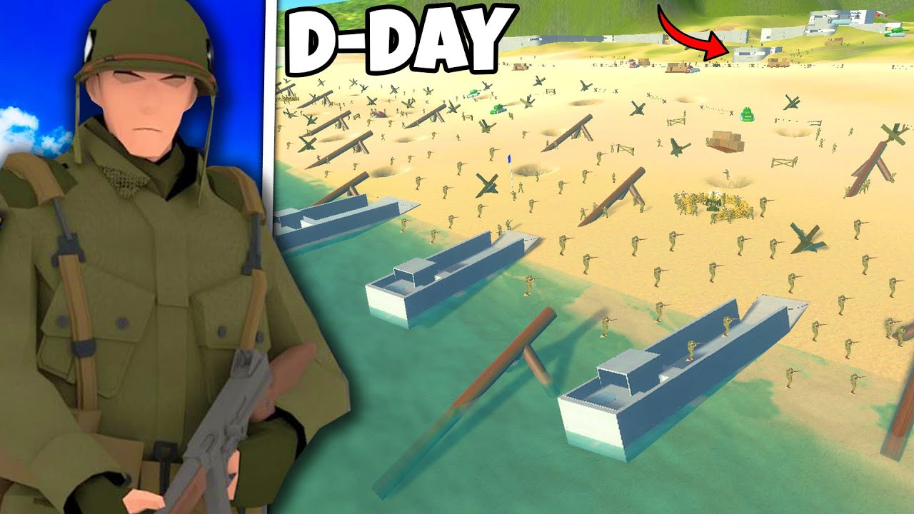 Largest D-DAY Beach Invasion EVER in Ravenfield...