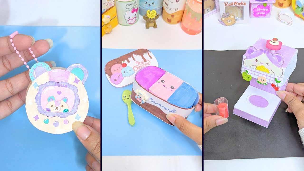 DIY Kawaii Origami Squishy ART | School Supplies | Miniature Craft | Easy Craft Ideas | Paper Craft