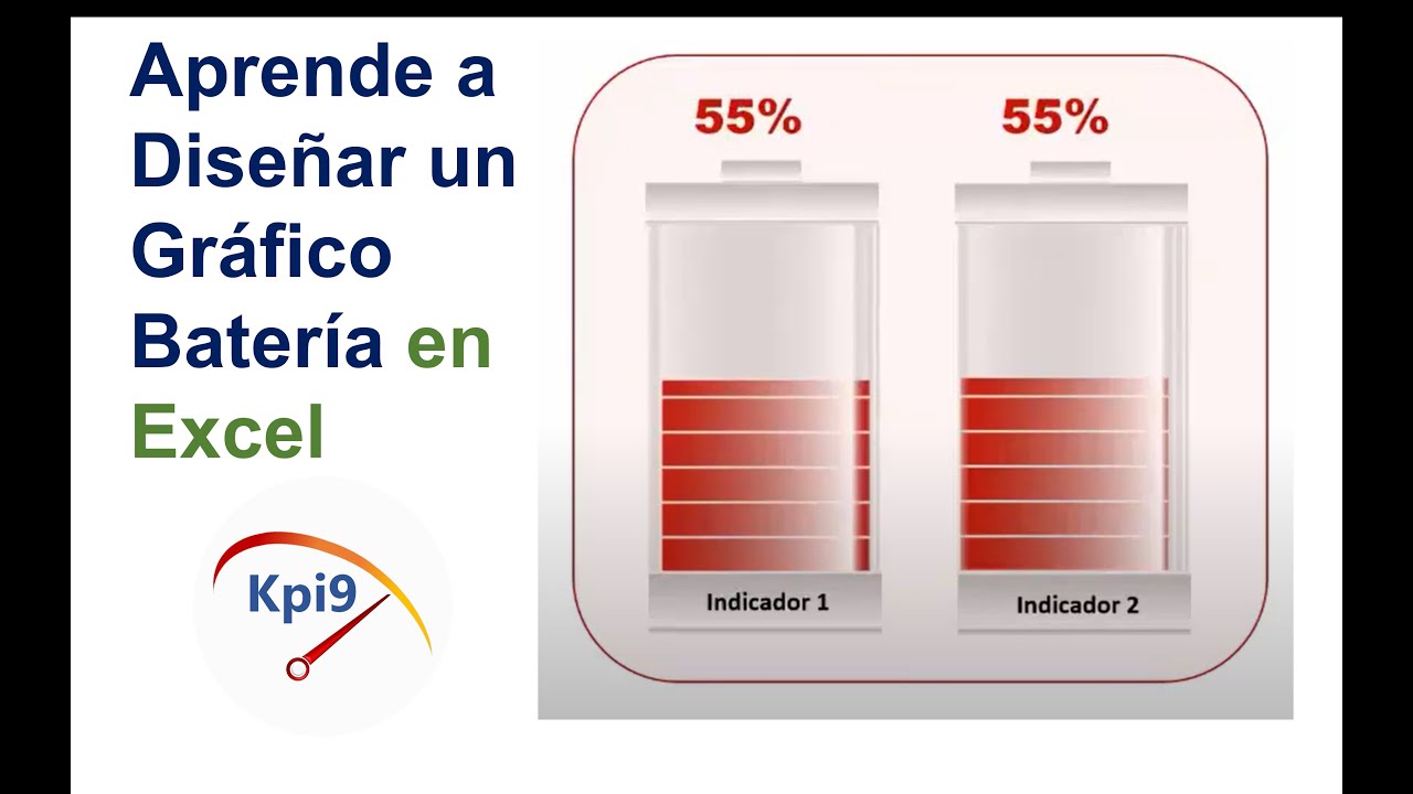 Aprende a Diseñar un Gráfico Batería en Excel