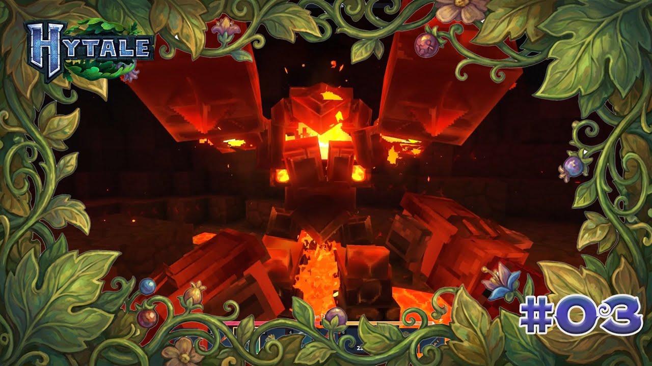 HYTALE #03 : GOLEM DE FEU DANS LES CAVES ! FR #hytale #hytalefr