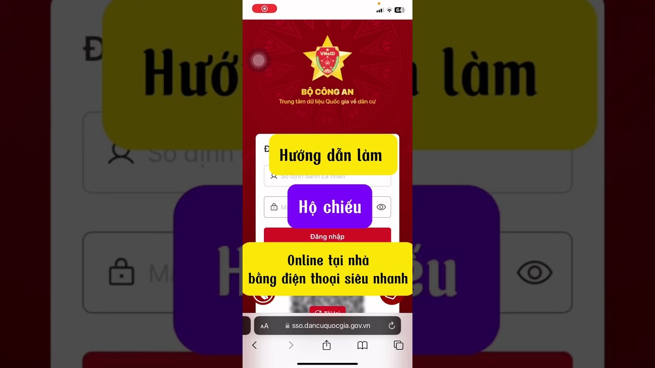 Hướng dẫn làm Hộ chiếu online tại nhà mới nhất, làm trên điện thoại cực đơn giản.