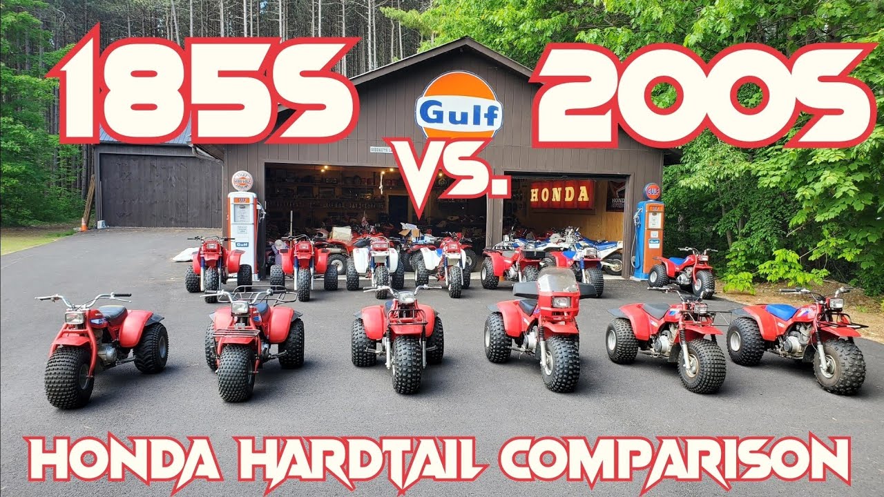 COMPARISON - Honda ATC 185S vs. ATC 200S - The Honda Hardtail Evolution - 1981 to 1986