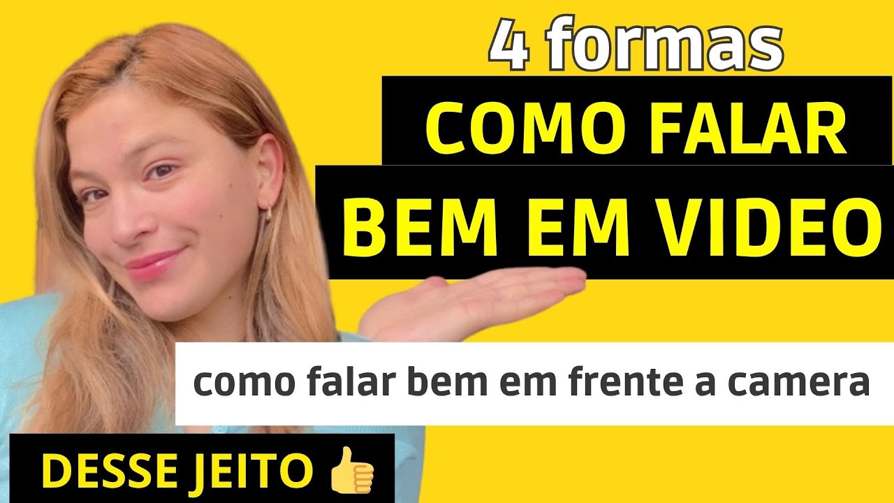 Aprenda em 3 MINUTO como falar bem em video mulher- Como falar bem em frente a camera...