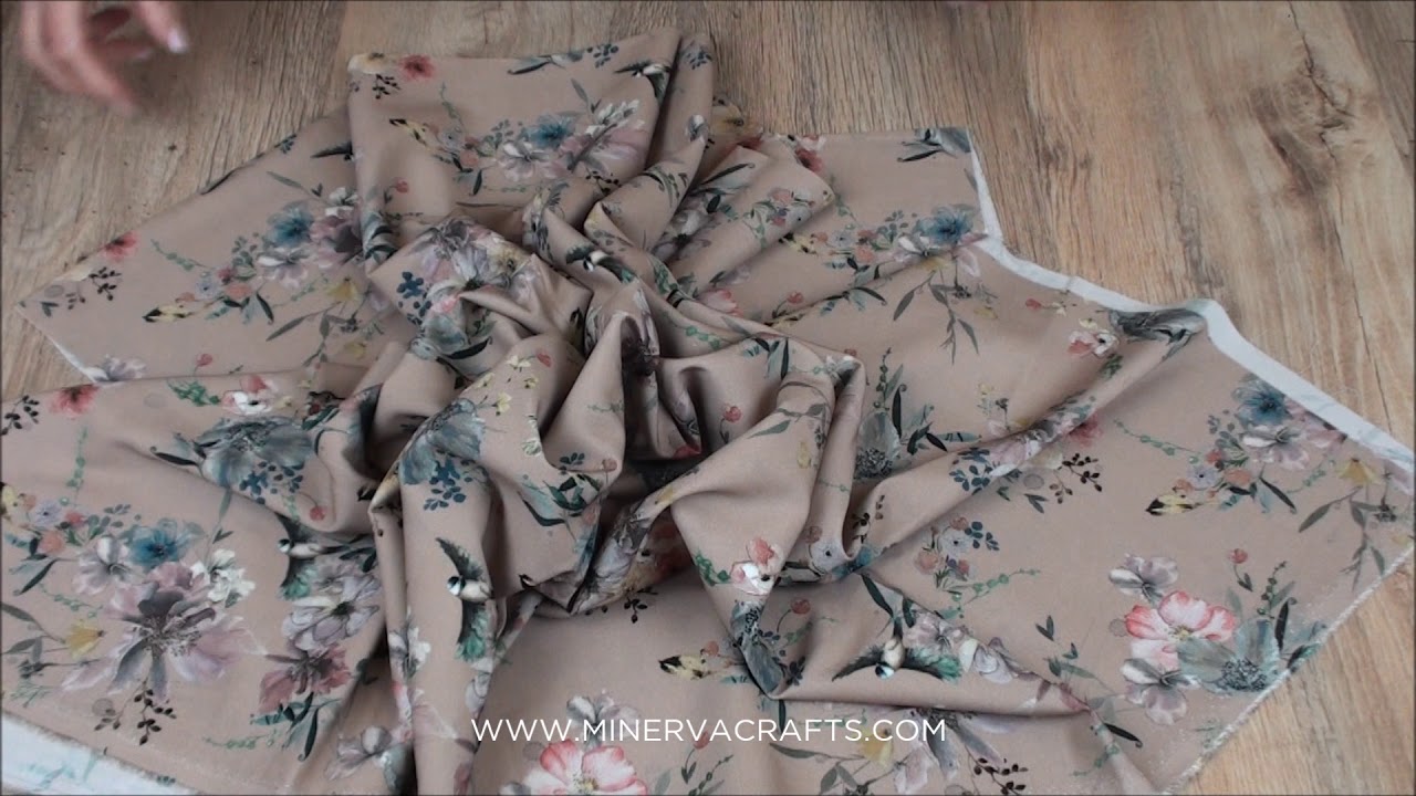 Lady McElroy Stretch Viscose Crepe Fabric Sand
