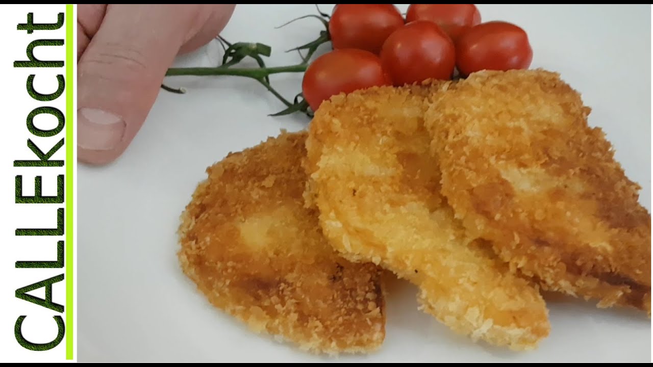 Knuspriges Gemüseschnitzel selber machen, panieren und braten - Rezept