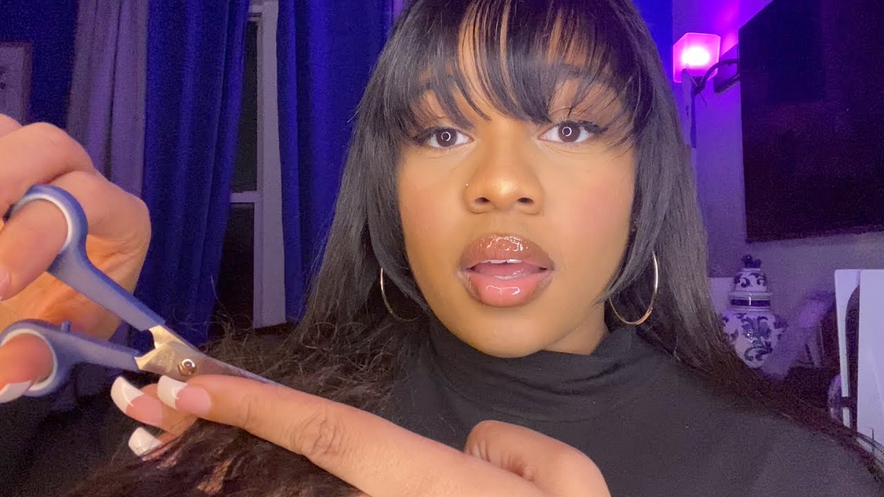 ASMR- Giving You a Fast & Aggressive HairCut 😈⚡️(GUM CHEWING, HAIR BRUSHING, ROLEPLAY) Gorgius Wigs