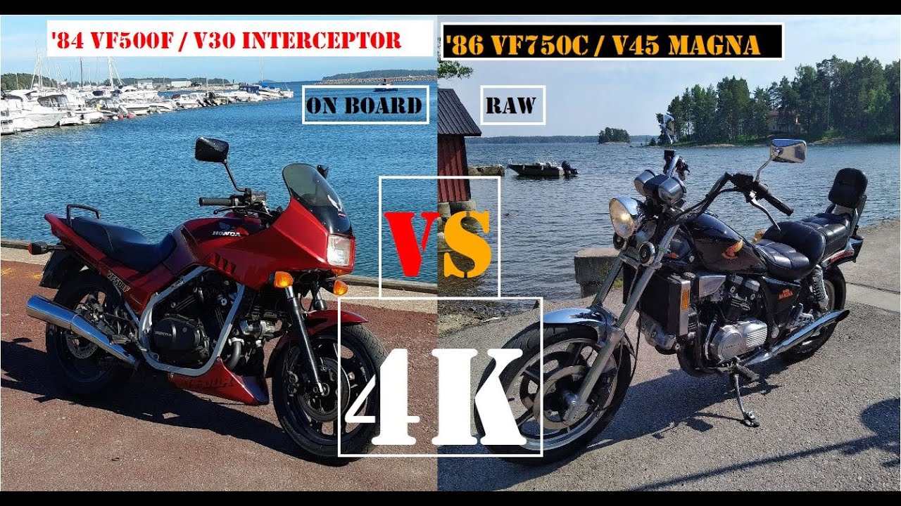 4K On Board Ride comparison VF500F v V45 Magna