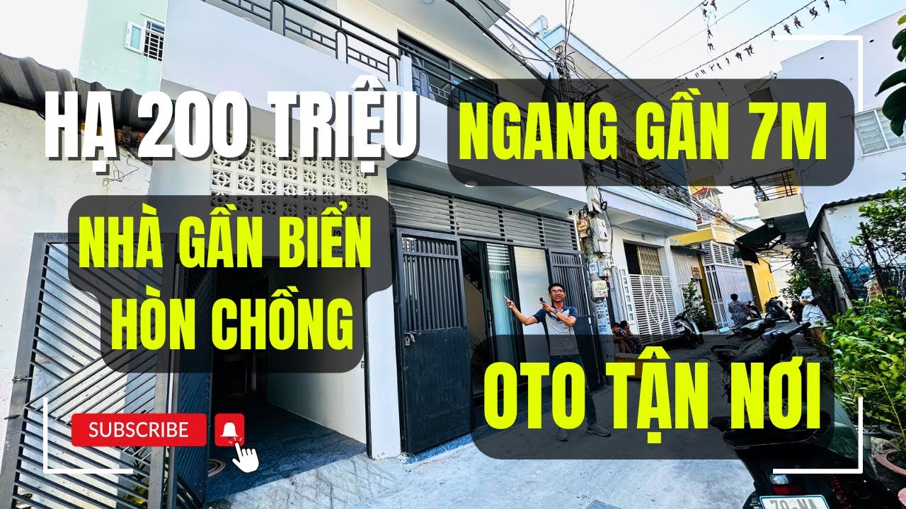 (Đã Bán) Nhà Phố Nha Trang | HẠ 200 TRIỆU Nhà 2 Tầng Ngang Gần 7M Oto Tận Nơi Ra Biển 5 phút