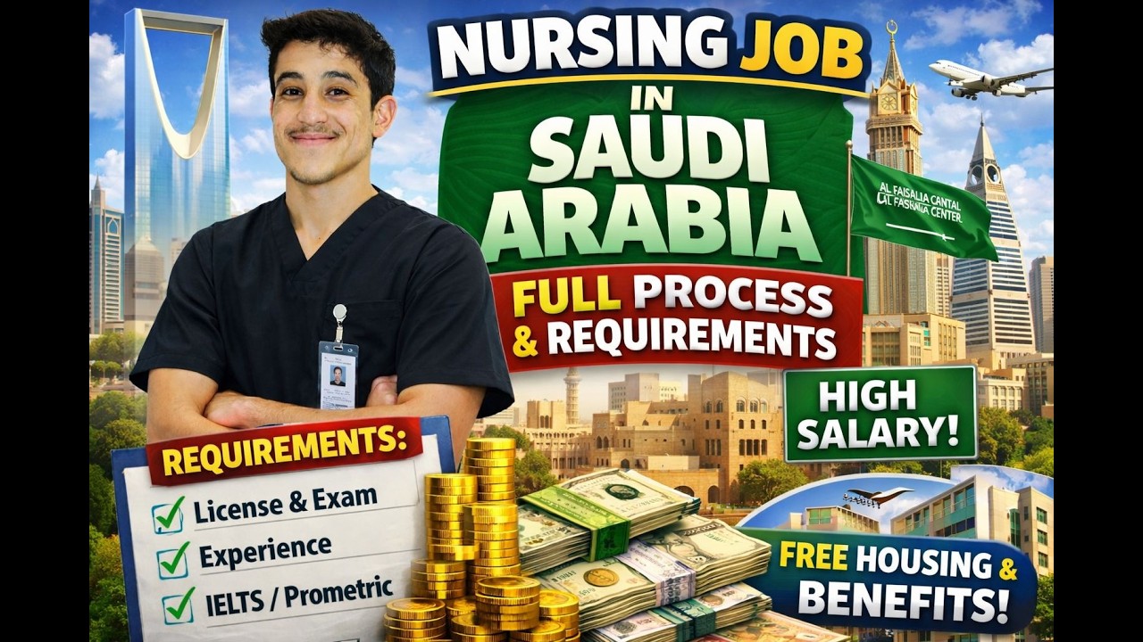 Full Process for Nursing Jobs in Saudi Arabia | Salary Details, Prometric, Dataflow Visa Guide 2026