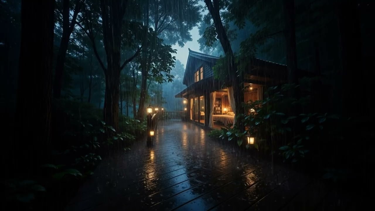Earthy Rain Vibes ⛈️ Cozy Cabin Porch | Healing Sounds for Hard Days