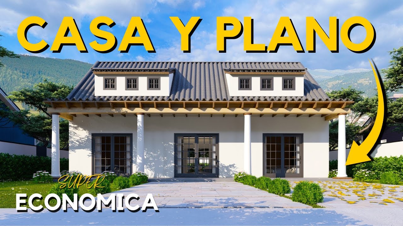 Casa Moderna 9x12 con Teja 🏡 | Diseño Funcional de 1 Nivel