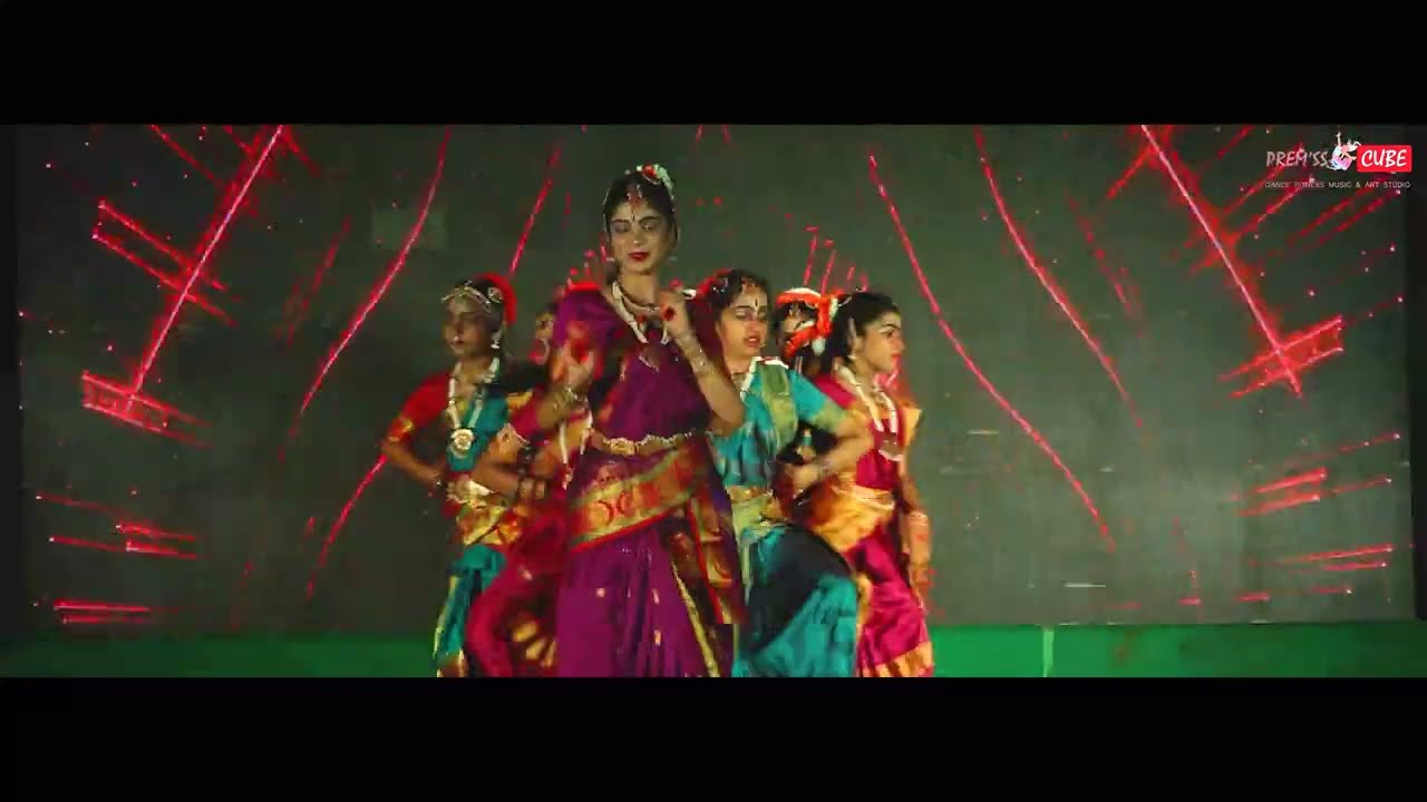 Bharatanatyam dance Performance by Classical Students ||by prem's cube Students