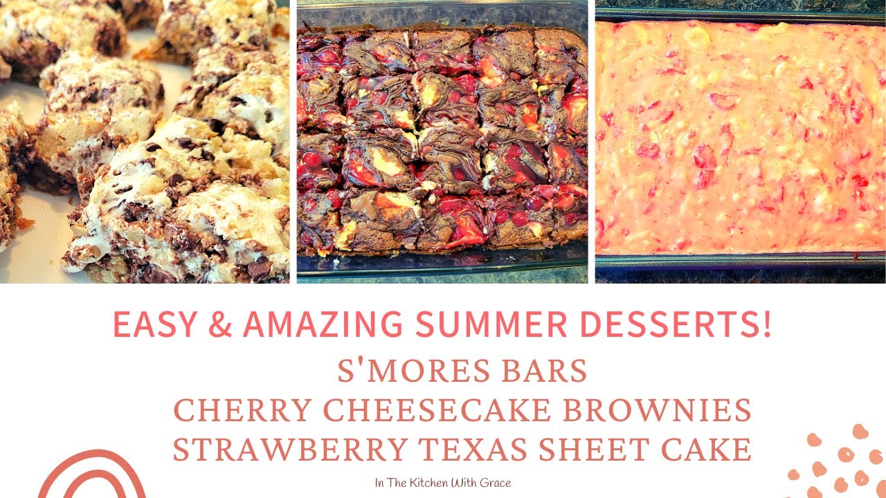 3 DESSERTS for SUMMER that are EASY TO MAKE at home! | Tasty Summer Recipes | Party Desserts