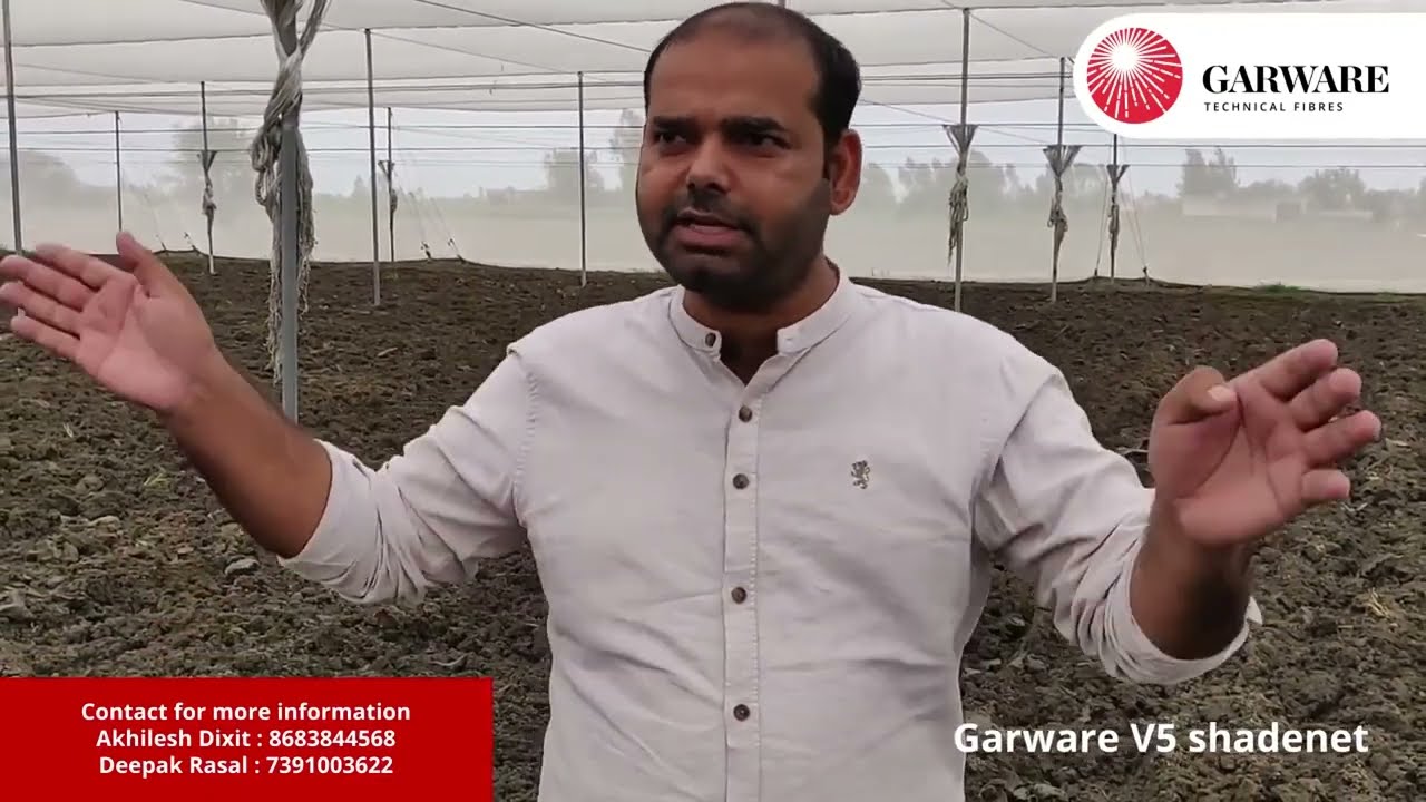 Garware’s V5 Patented Shade Net Technology in Low Cost Net House in Haryana - Part 1