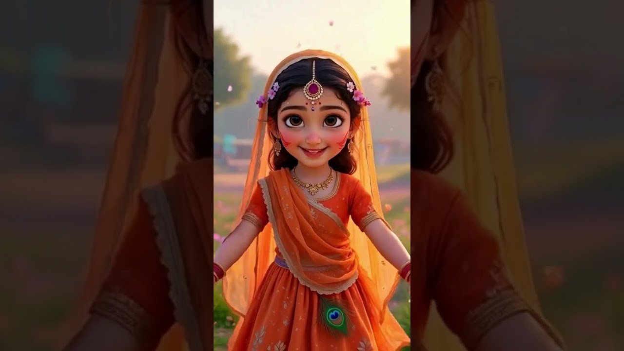 “श्याम से मिलन की खुशी” | Krishna Bhajan | radhe krishna | #shorts #viralshorts #krishnabhajan