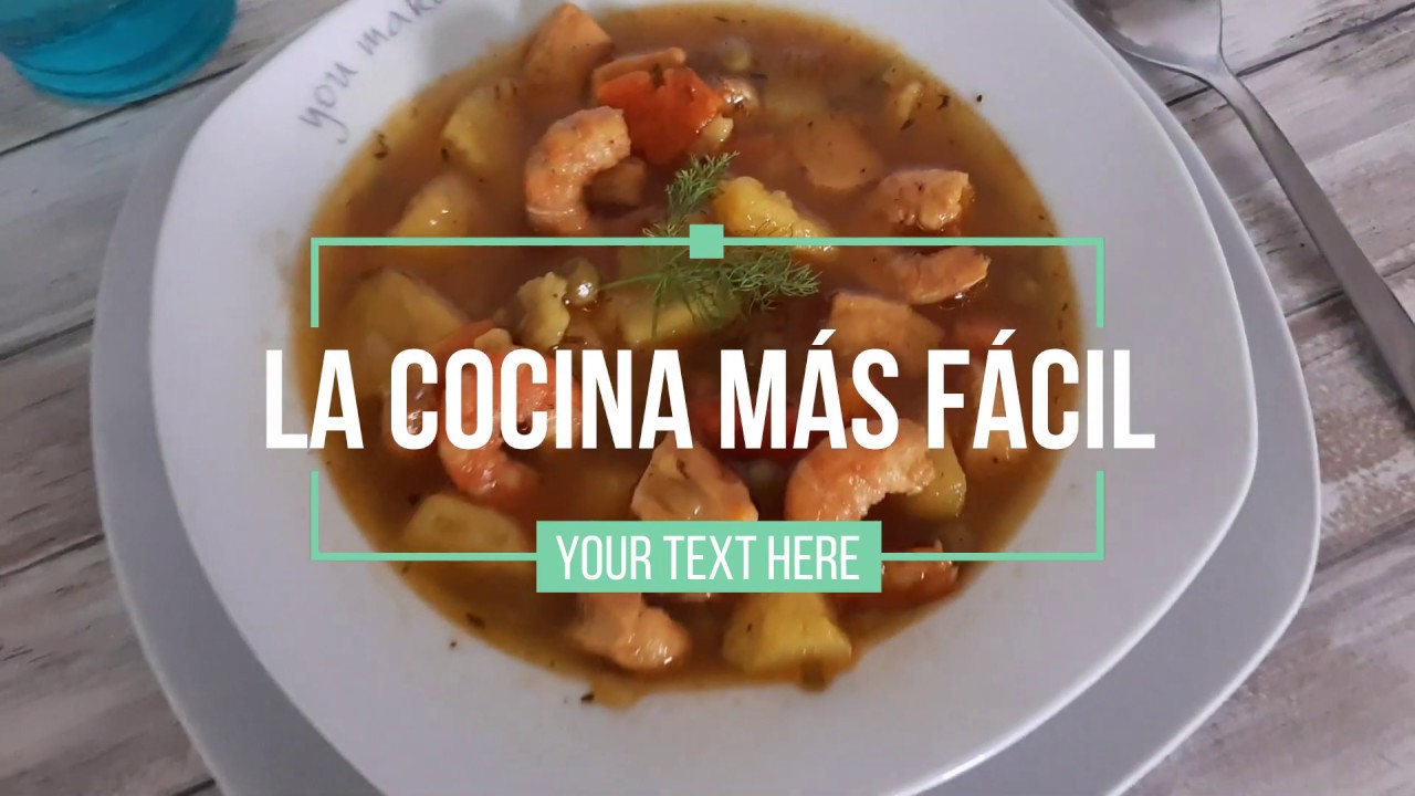 PATATAS guisadas con CHOCOS y LANGOSTINOS | papas con choco | Receta f&aacute;cil, r&aacute;pida y econ&oacute;mica.