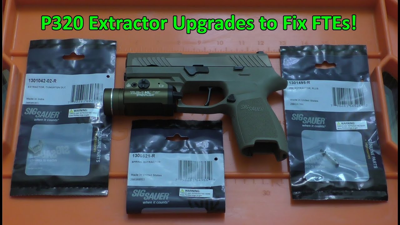 Sig P320 Extractor Upgrade and FTE Fixes