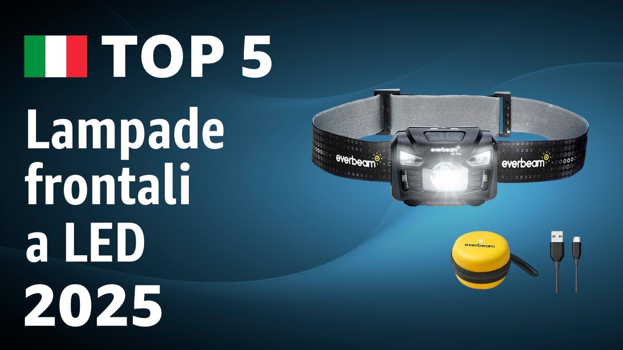 TOP—5. Migliori lampade frontali a LED 2025