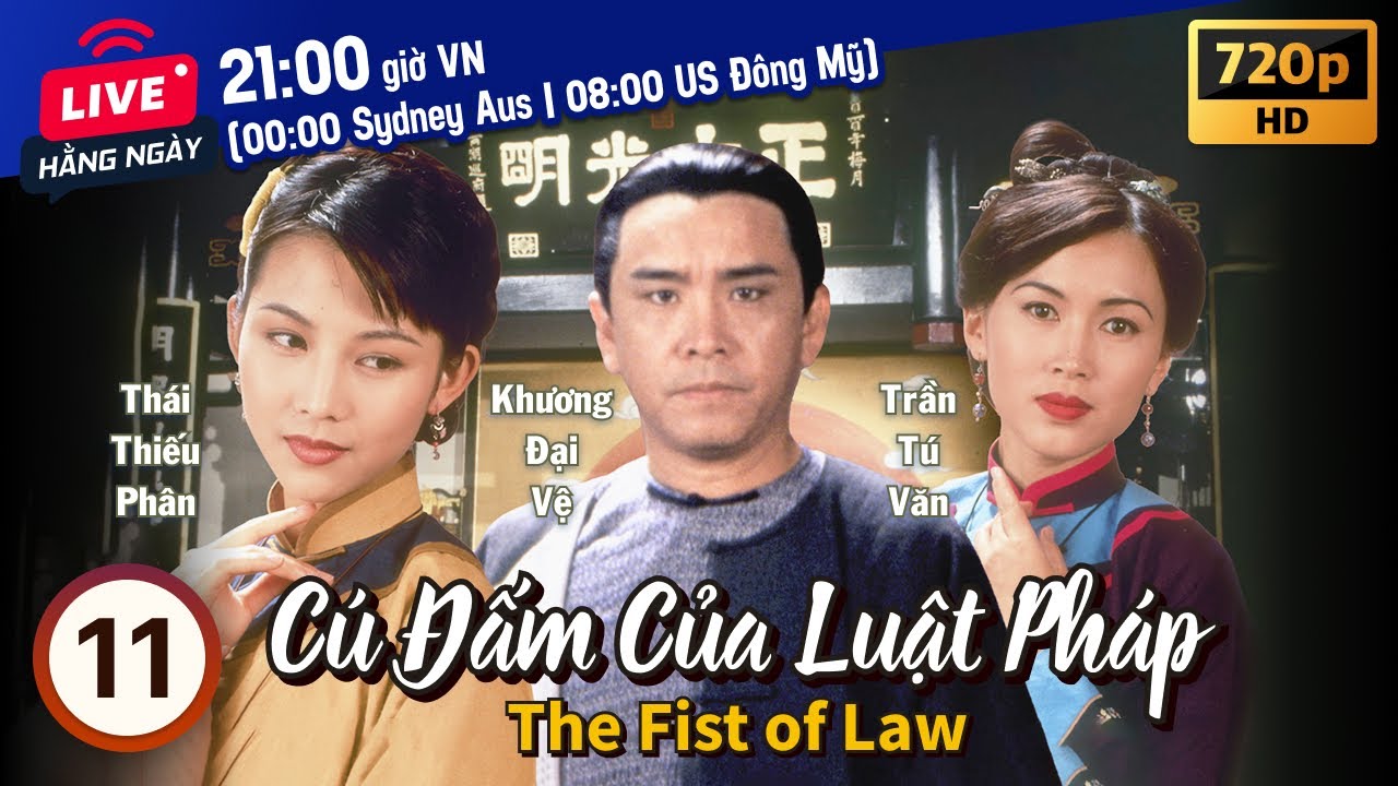 TVB Cú Đấm Của Luật Pháp 11/20 | tiếng Việt | Khương Đại Vệ, Trần Tú Văn, Tăng Vỹ Quyền | TVB 1995