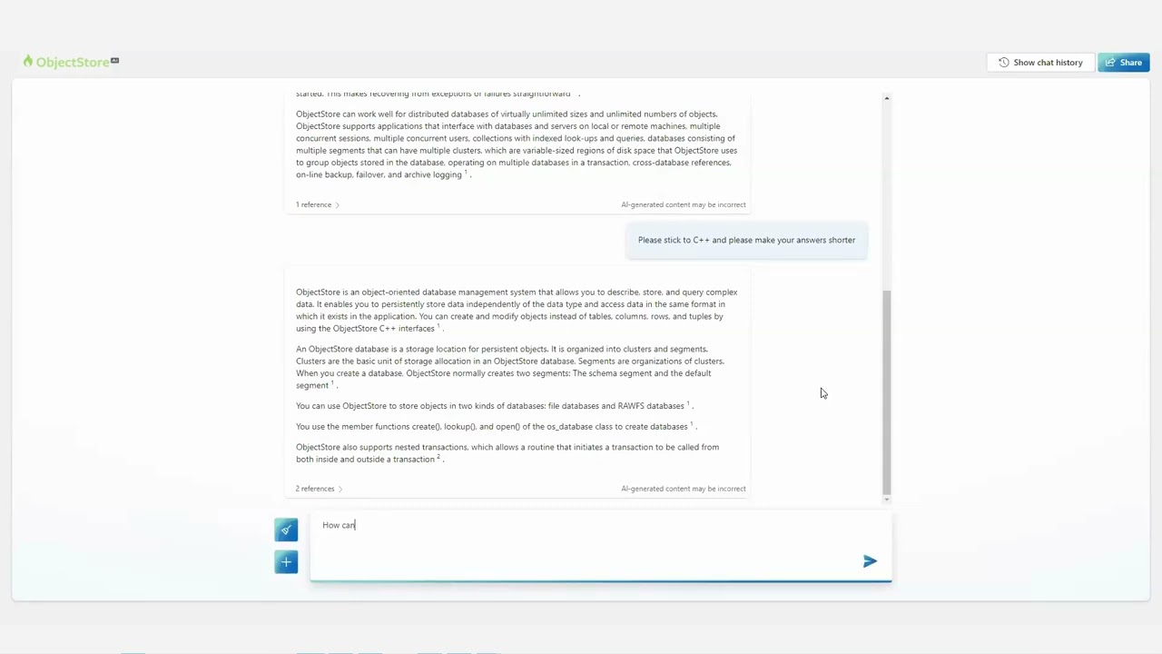 ObjectStore AI Demo: Your Intelligent Guide to Object-Oriented Database Development