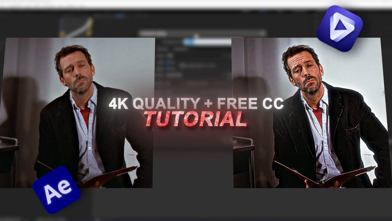 4K Quality + Free 4K CC | After Effects + Topaz Video Enhance (TUTORIAL 2026)