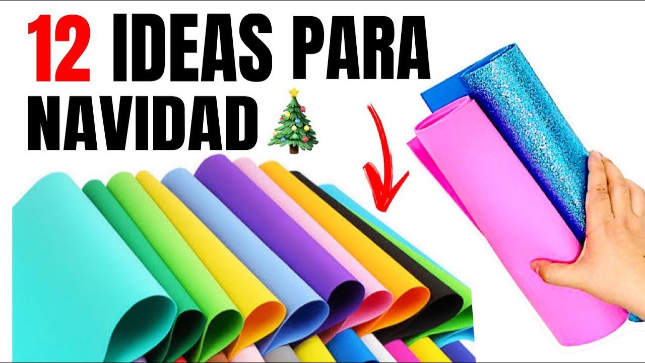 12 Manualidades navideñas 2021| manualidades con goma eva