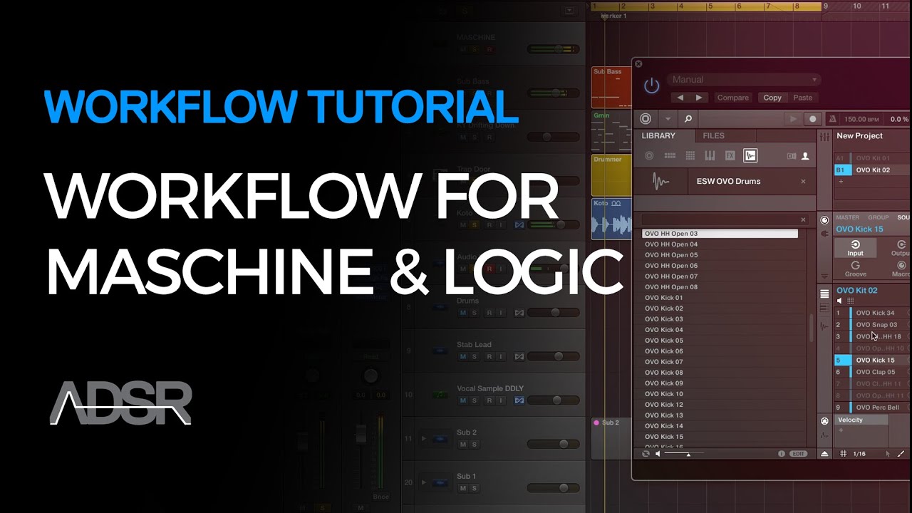 Workflow Techniques for Maschine 2+ & Logic Pro X