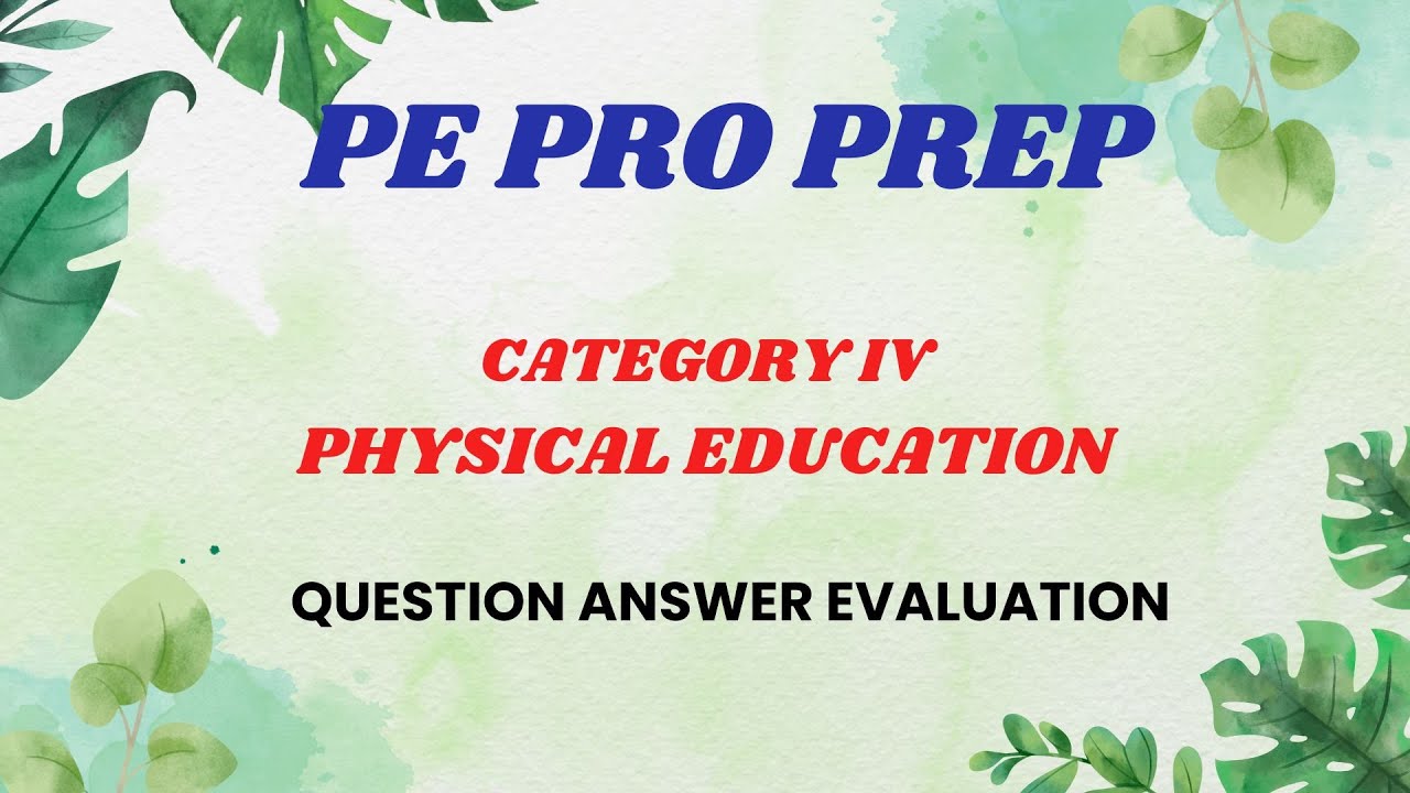 KTET CATEGORY IV PHYSICAL EDUCATION QUESTION ANSWER ANALYSIS JANUARY 2025