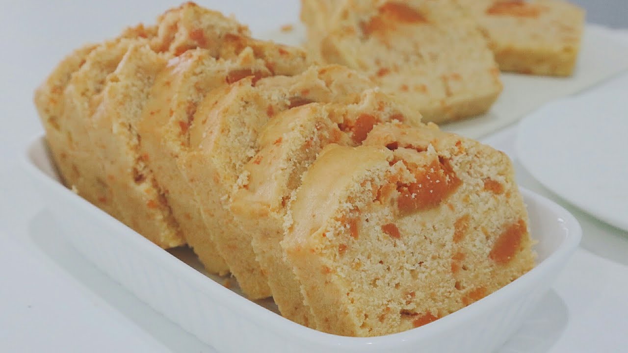 Orange Sweet Potato Cake Recipe เค้กมันหวานสีส้ม ทำง่ายอร่อย ส่วนผสมหาง่ายใช้ไม่กี่อย่าง TheSamuii