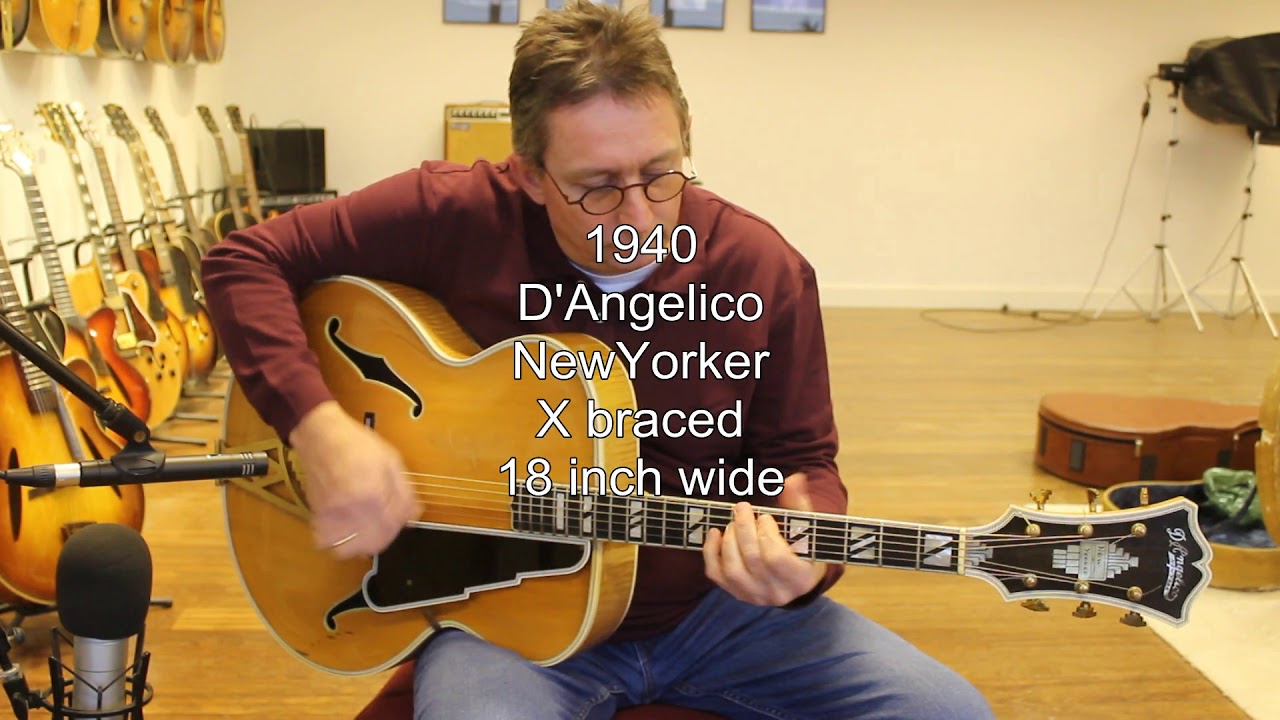 Jean Baptiste Koevoets plays  old DAngelico and Stromberg verse new Elferink archtops