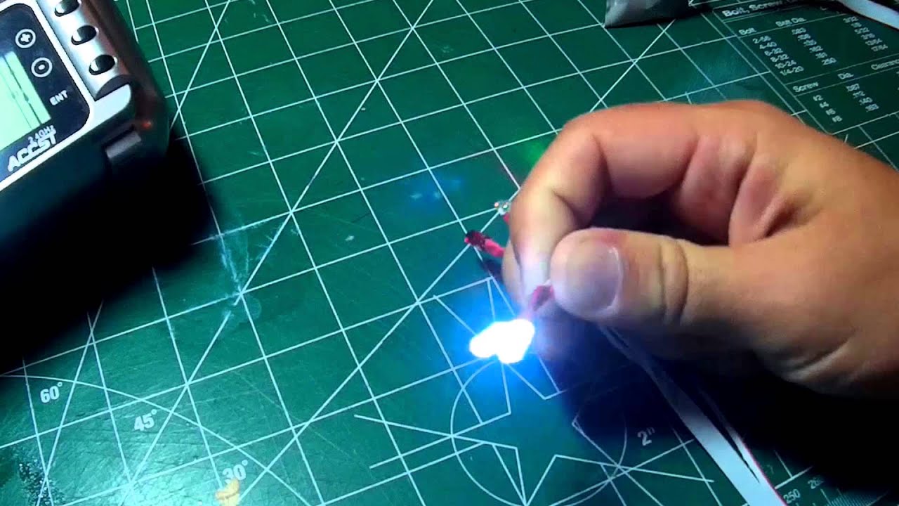 RC Plane LED light set w/ switchable landing lights!