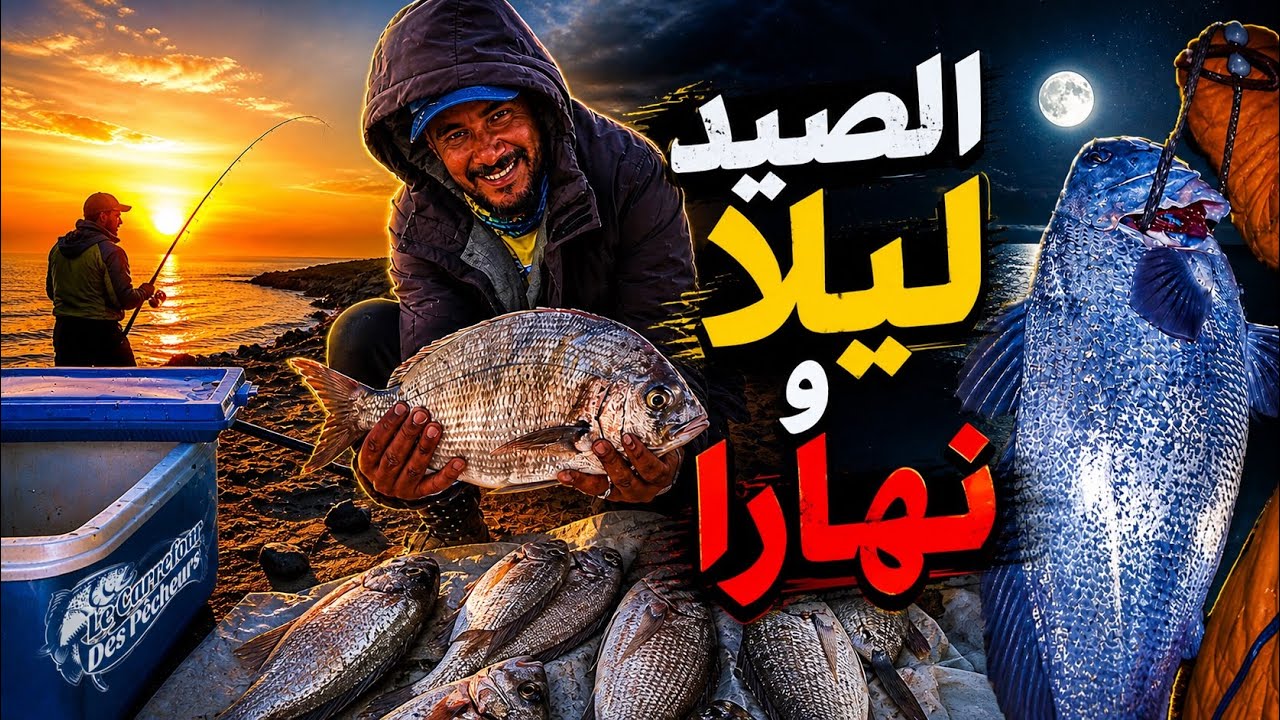 لم نتوقف عن سحب الأسماك بالليل و النهار 😱😱مصيد الفارو كاب بارباس