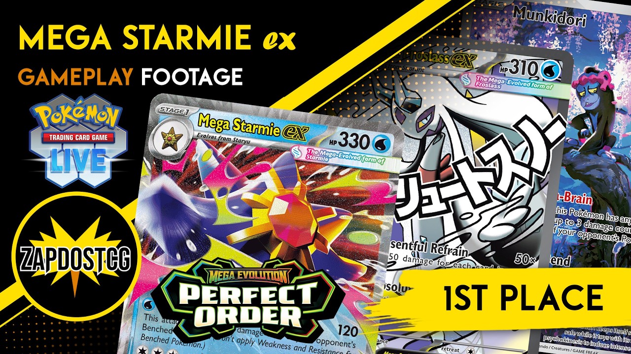 1st Place Mega Starmie ex Deck From Perfect Order Is AMAZING! (Pokemon TCG)