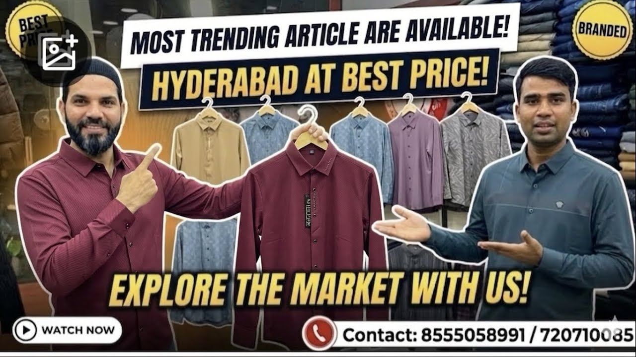 Hyderabad Trending Ramzan Collection 🔥 | Best Price Branded Clothes | Sanjery Menswear#2026 #hyderab